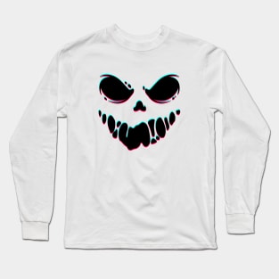 Spooky Halloween Face Long Sleeve T-Shirt